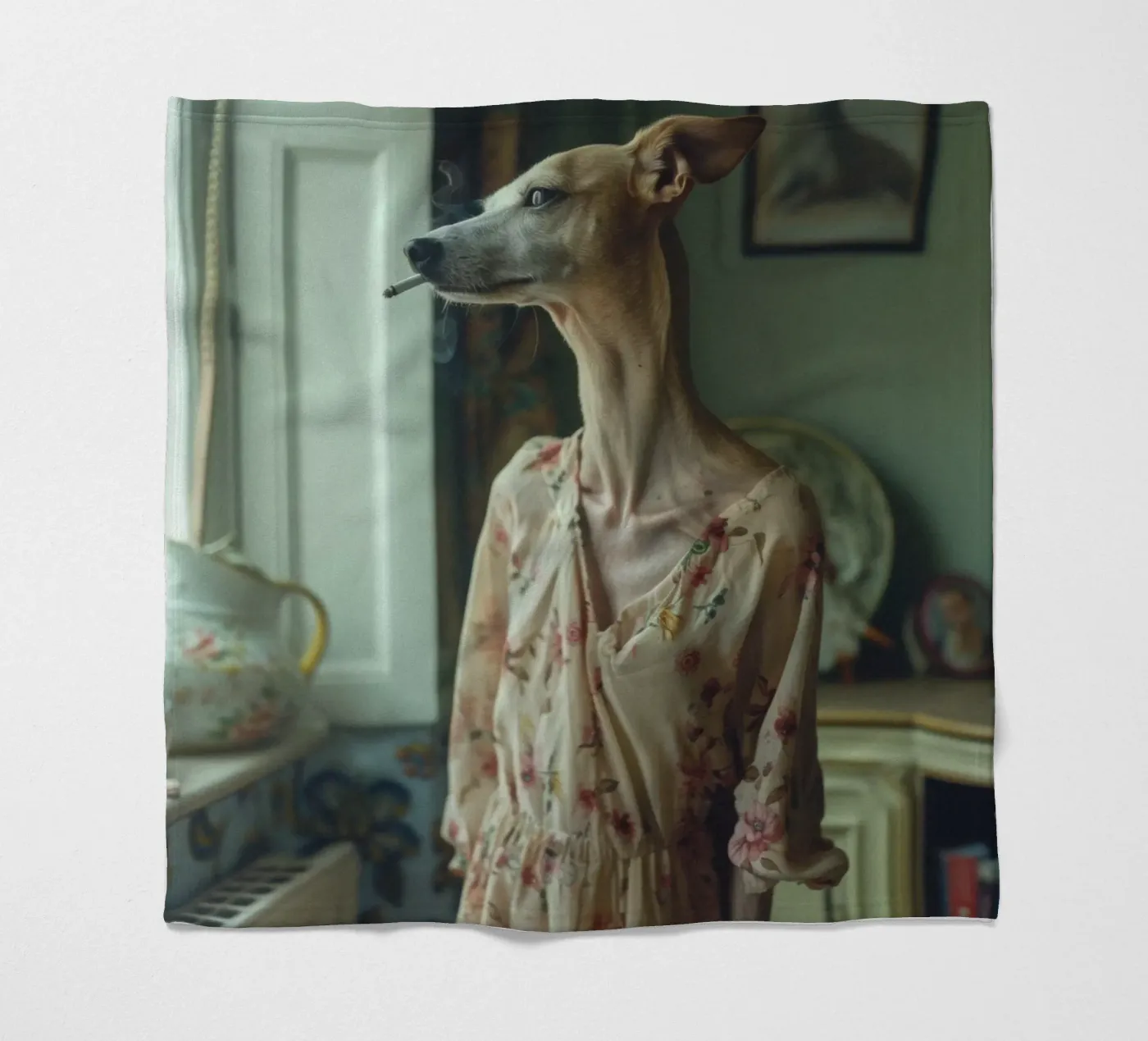 Léa Fleecedecke von Affiches Chien Originales – Dogland