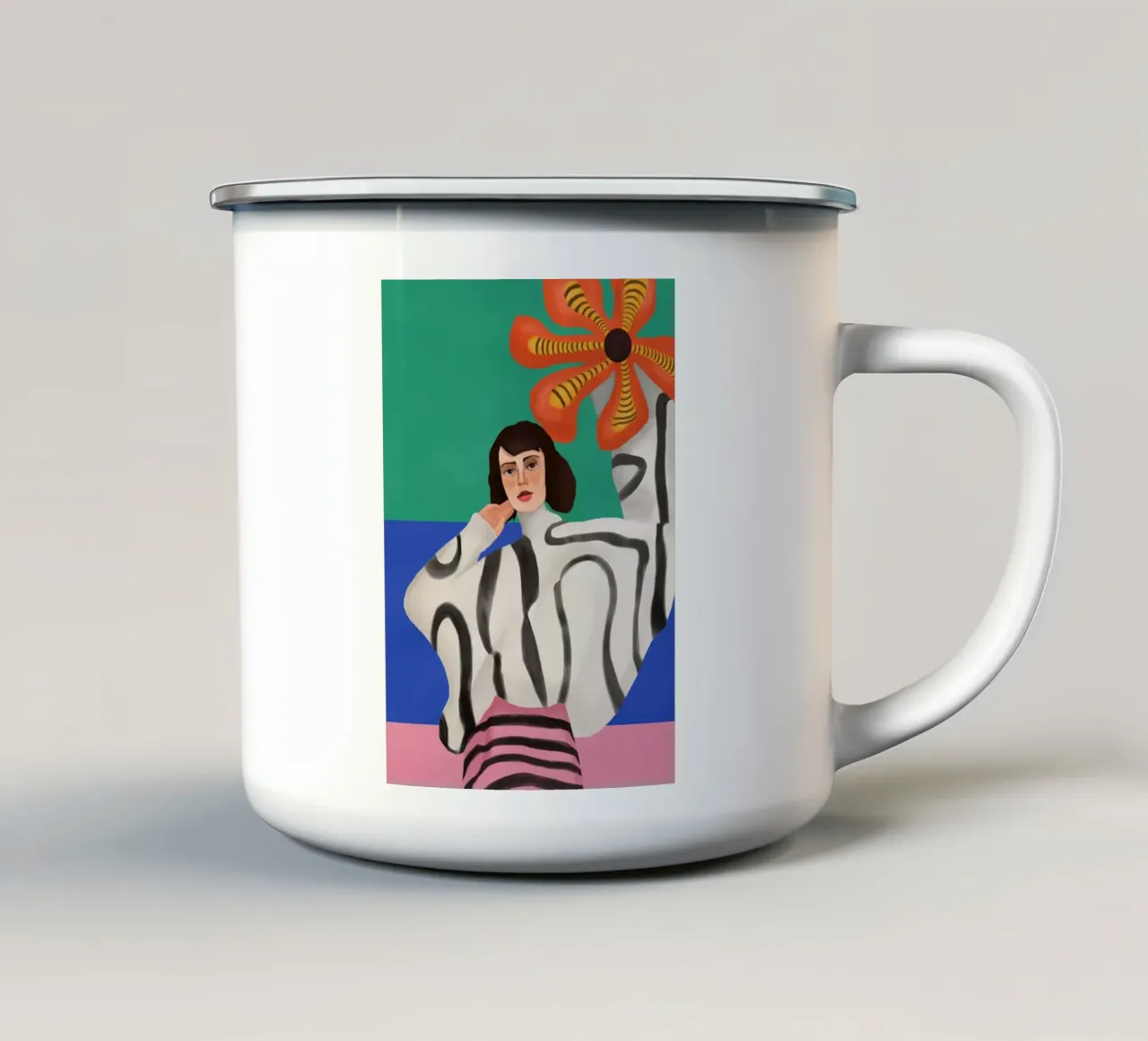 Dance of Colors and Dreams tazza in smalto da cityart