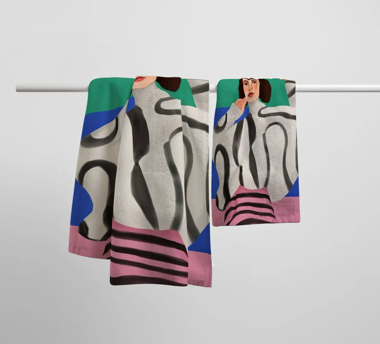 Dance of Colors and Dreams asciugamano da bagno da cityart