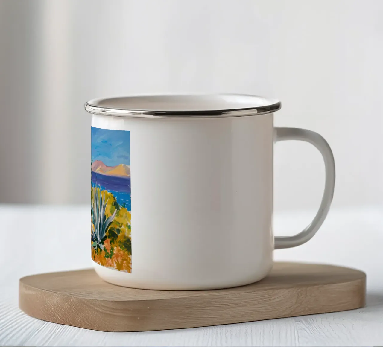 Costa Azzurra Agave tazza in smalto da Angkasa Mist