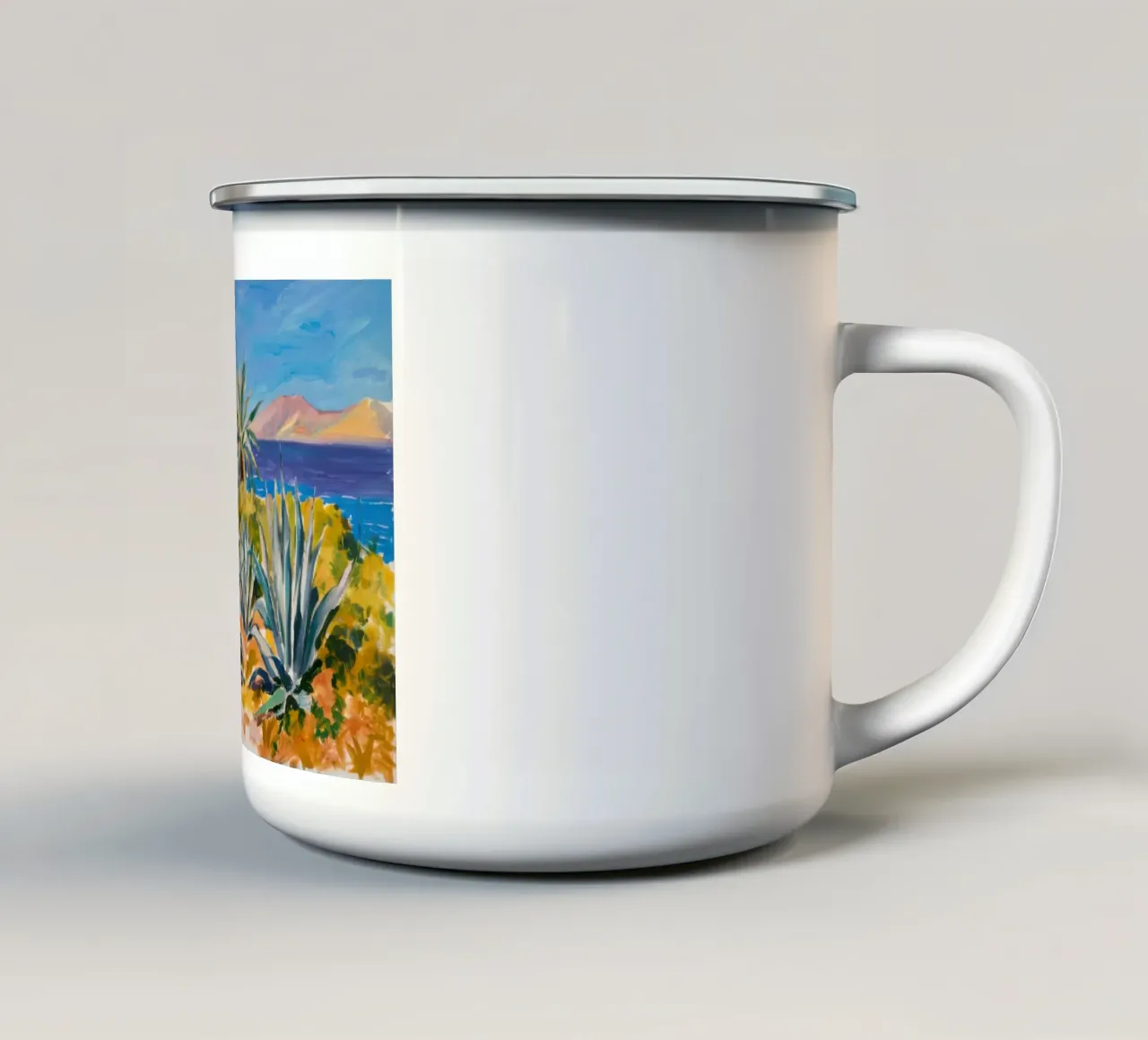 Costa Azzurra Agave tazza in smalto da Angkasa Mist