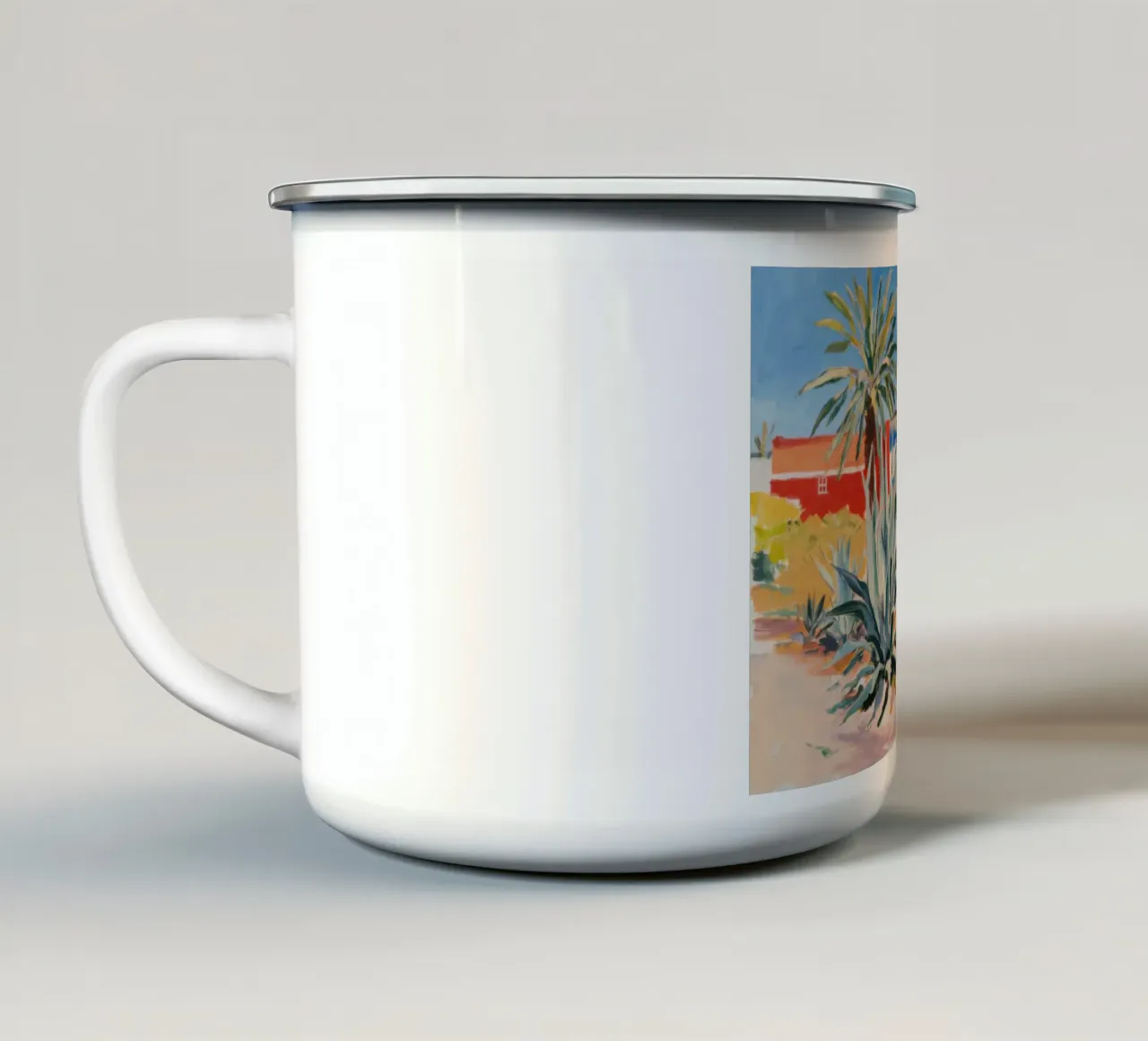 Costa Azzurra Agave tazza in smalto da Angkasa Mist