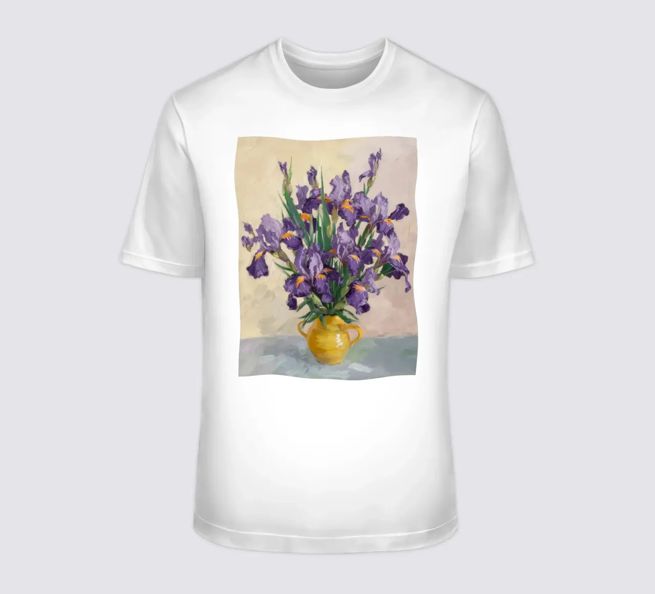 Bouquet di iris regale t-shirt da Angkasa Mist