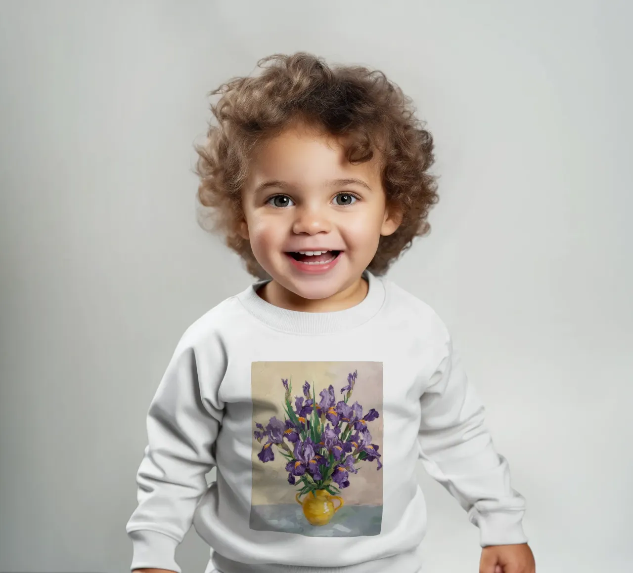 Bouquet di iris regale felpa neonato da Angkasa Mist
