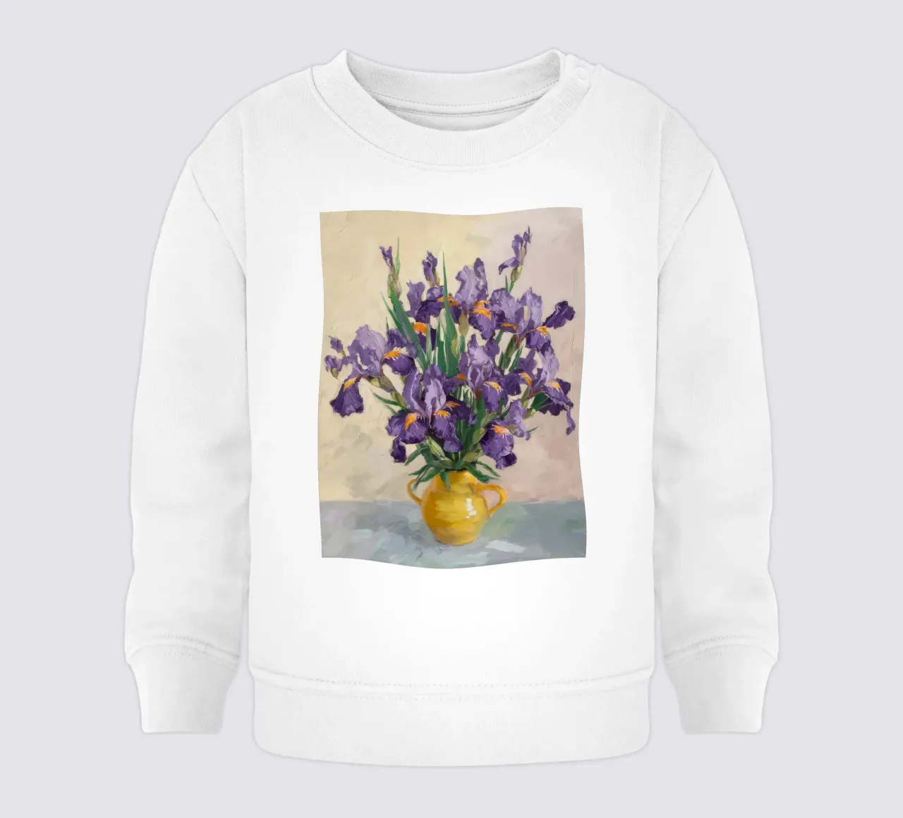Bouquet di iris regale felpa neonato da Angkasa Mist