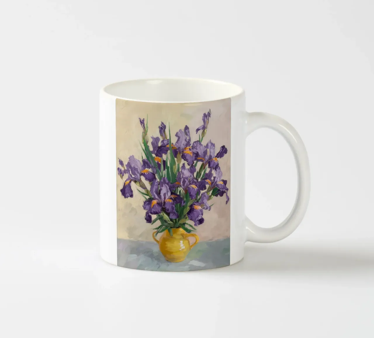 Bouquet di iris regale tazza in ceramica da Angkasa Mist