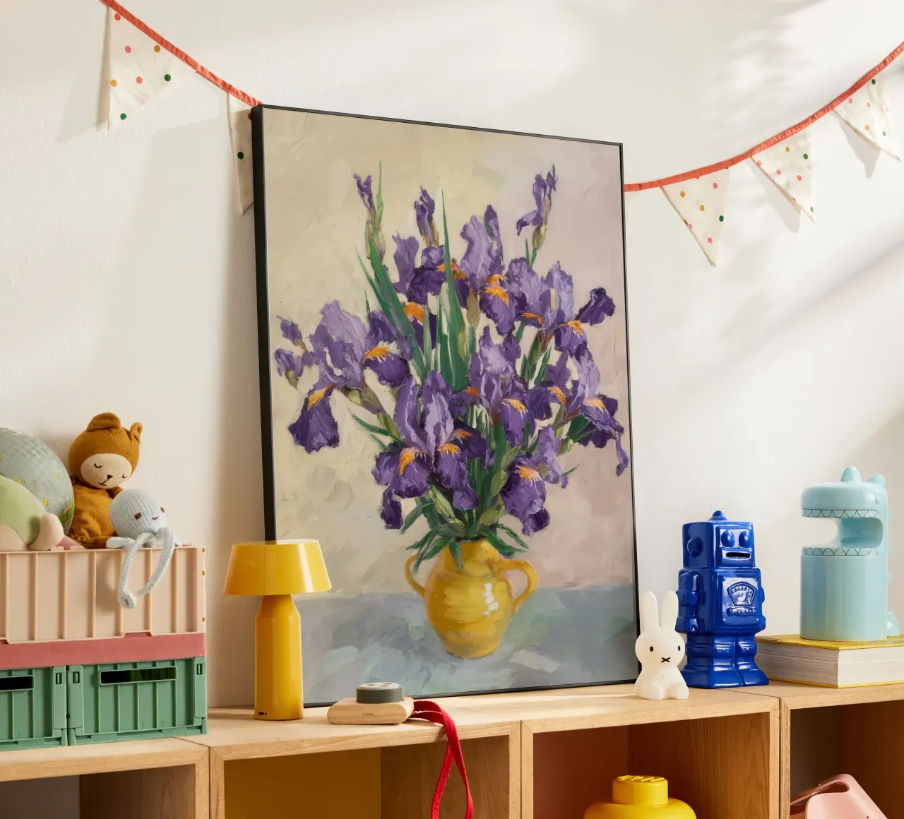 Bouquet di iris regale alluminio dibond da Angkasa Mist