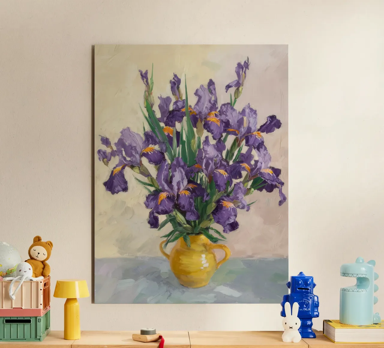 Bouquet di iris regale alluminio dibond da Angkasa Mist