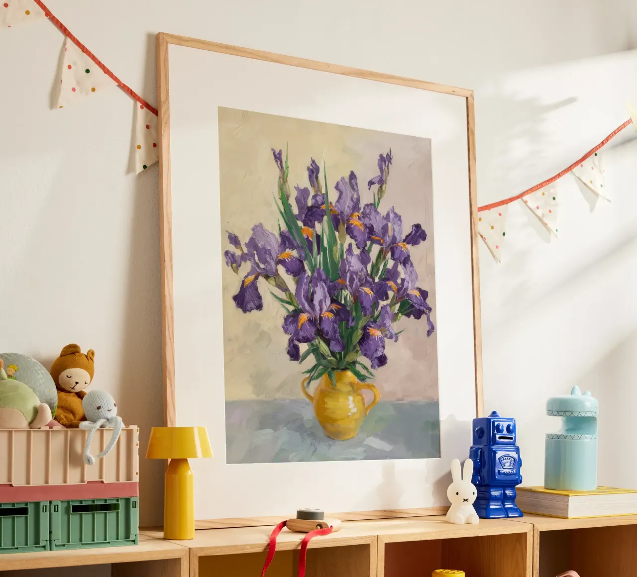 Bouquet di iris regale carta hahnemühle da Angkasa Mist