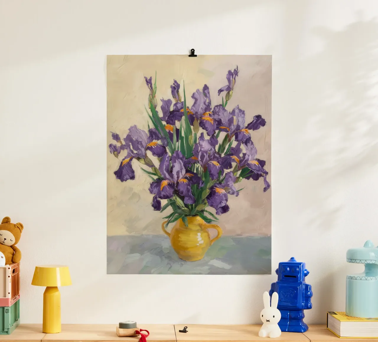 Bouquet di iris regale carta hahnemühle da Angkasa Mist