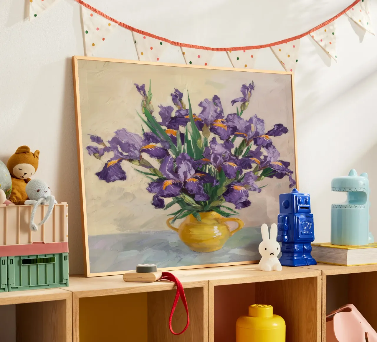 Bouquet di iris regale carta hahnemühle da Angkasa Mist