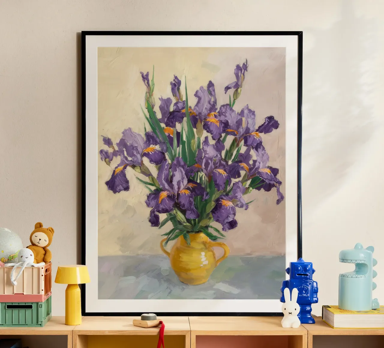 Bouquet di iris regale carta hahnemühle da Angkasa Mist