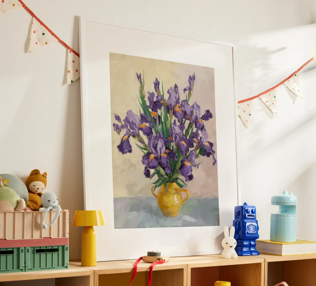 Bouquet di iris regale carta hahnemühle da Angkasa Mist