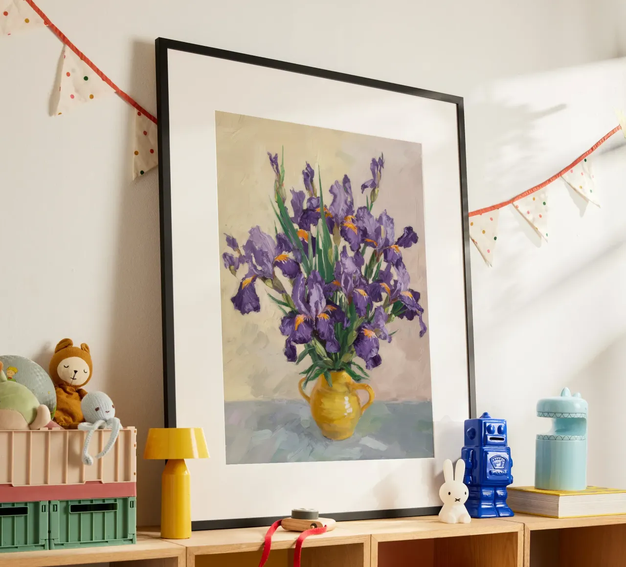 Bouquet di iris regale carta hahnemühle da Angkasa Mist