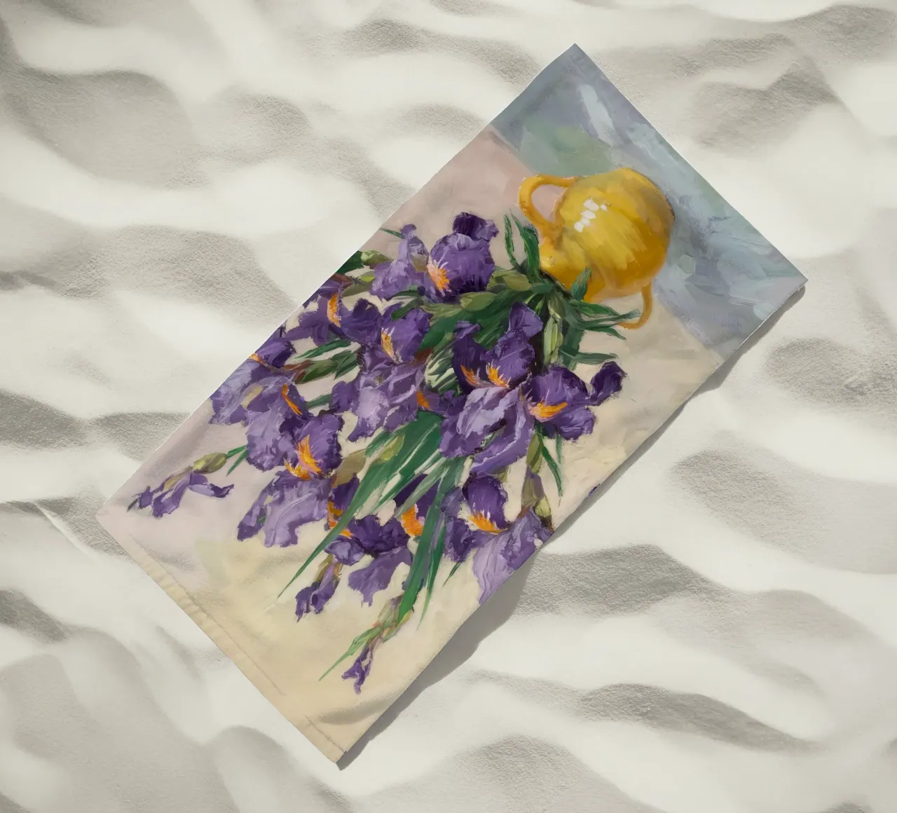 Bouquet di iris regale telo mare da Angkasa Mist