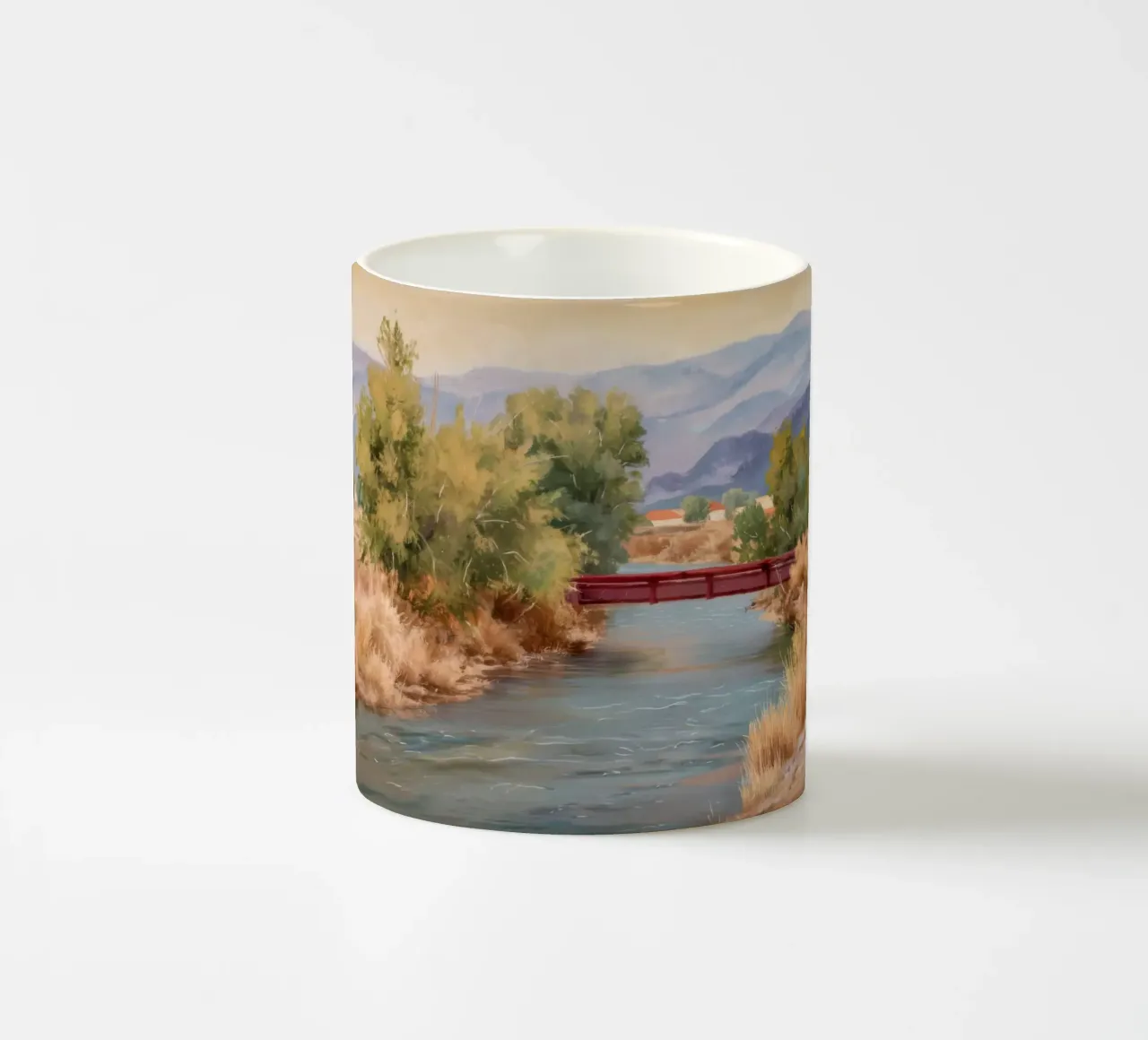 Ponte della Tranquillità Riverside tazza in ceramica da Angkasa Mist