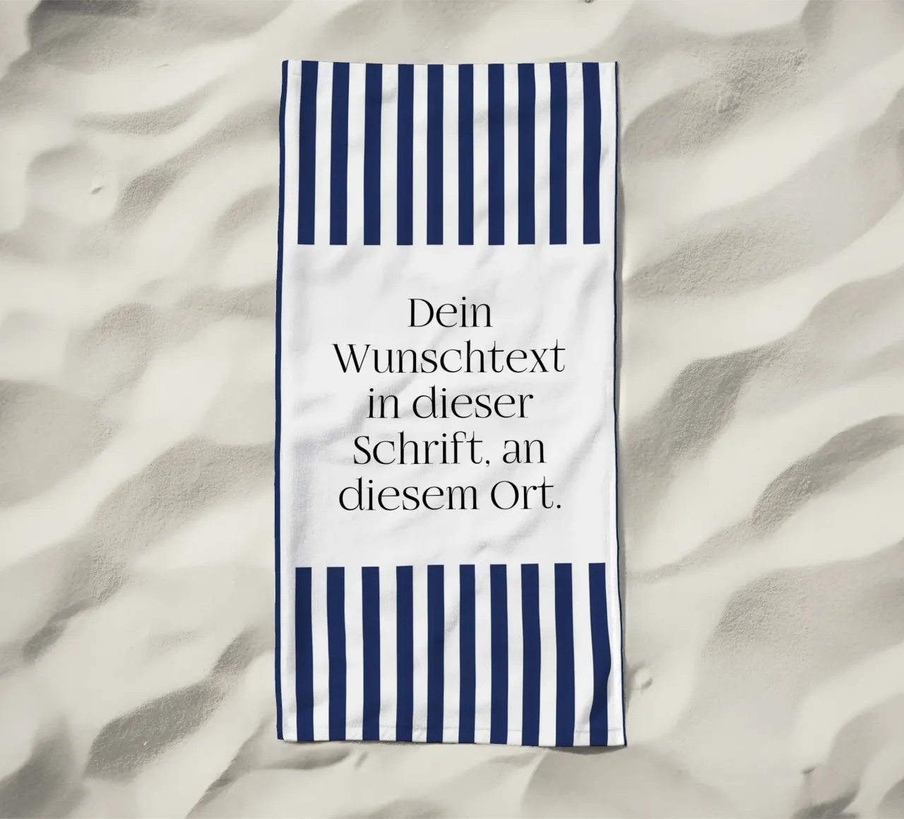 Wunschtext mit gelben Streifen telo mare da WORTSPIEL