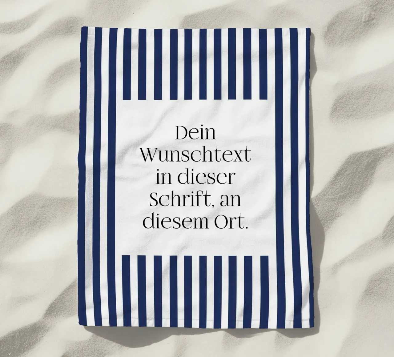 Wunschtext mit gelben Streifen telo mare da WORTSPIEL