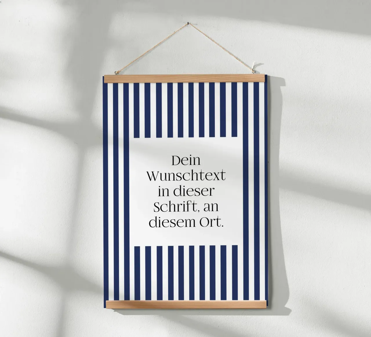 Wunschtext mit gelben Streifen carta hahnemühle da WORTSPIEL