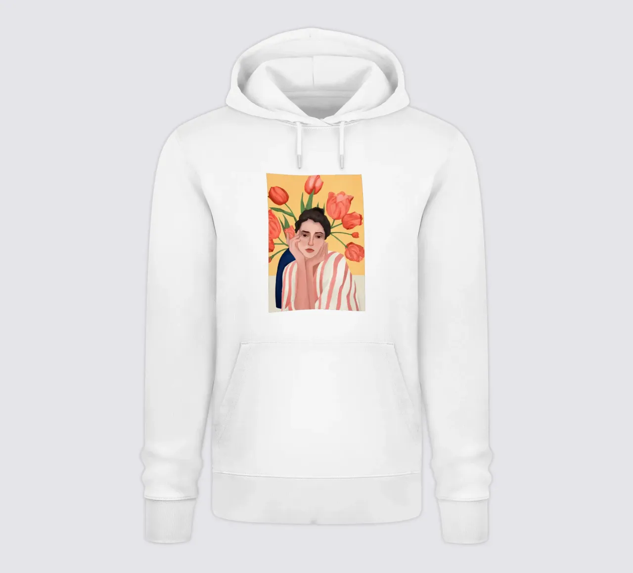 She is the Spring felpa con cappuccio da cityart