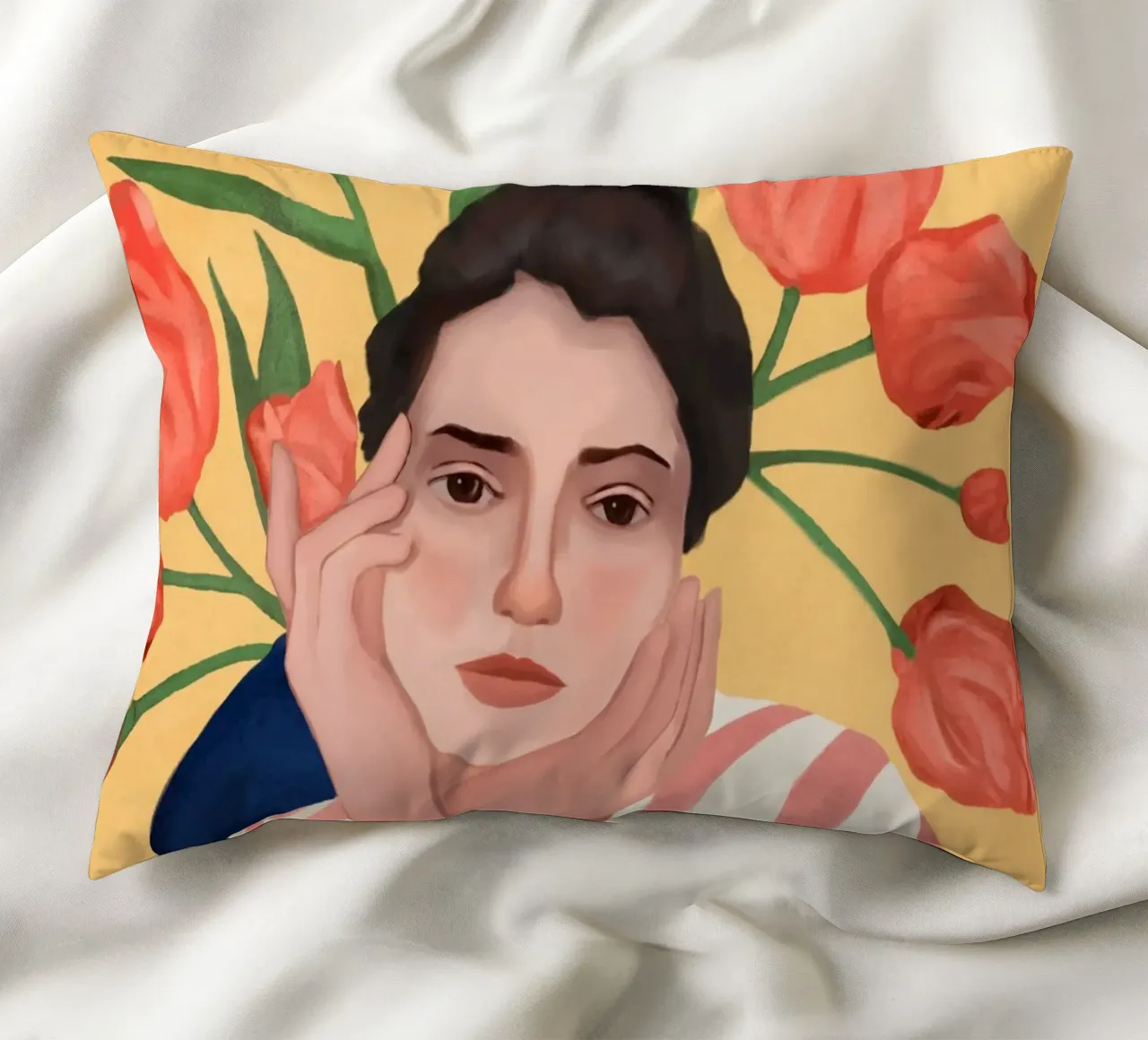 She is the Spring cuscino da cityart