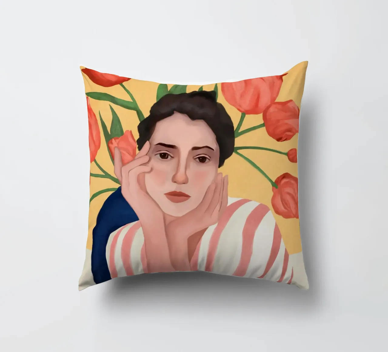 She is the Spring cuscino da cityart