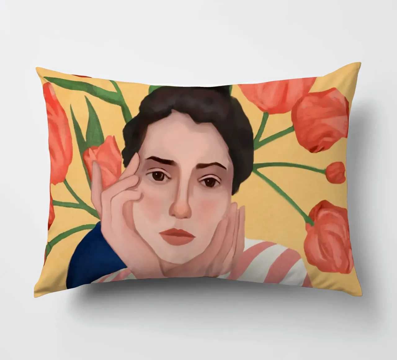 She is the Spring cuscino da cityart