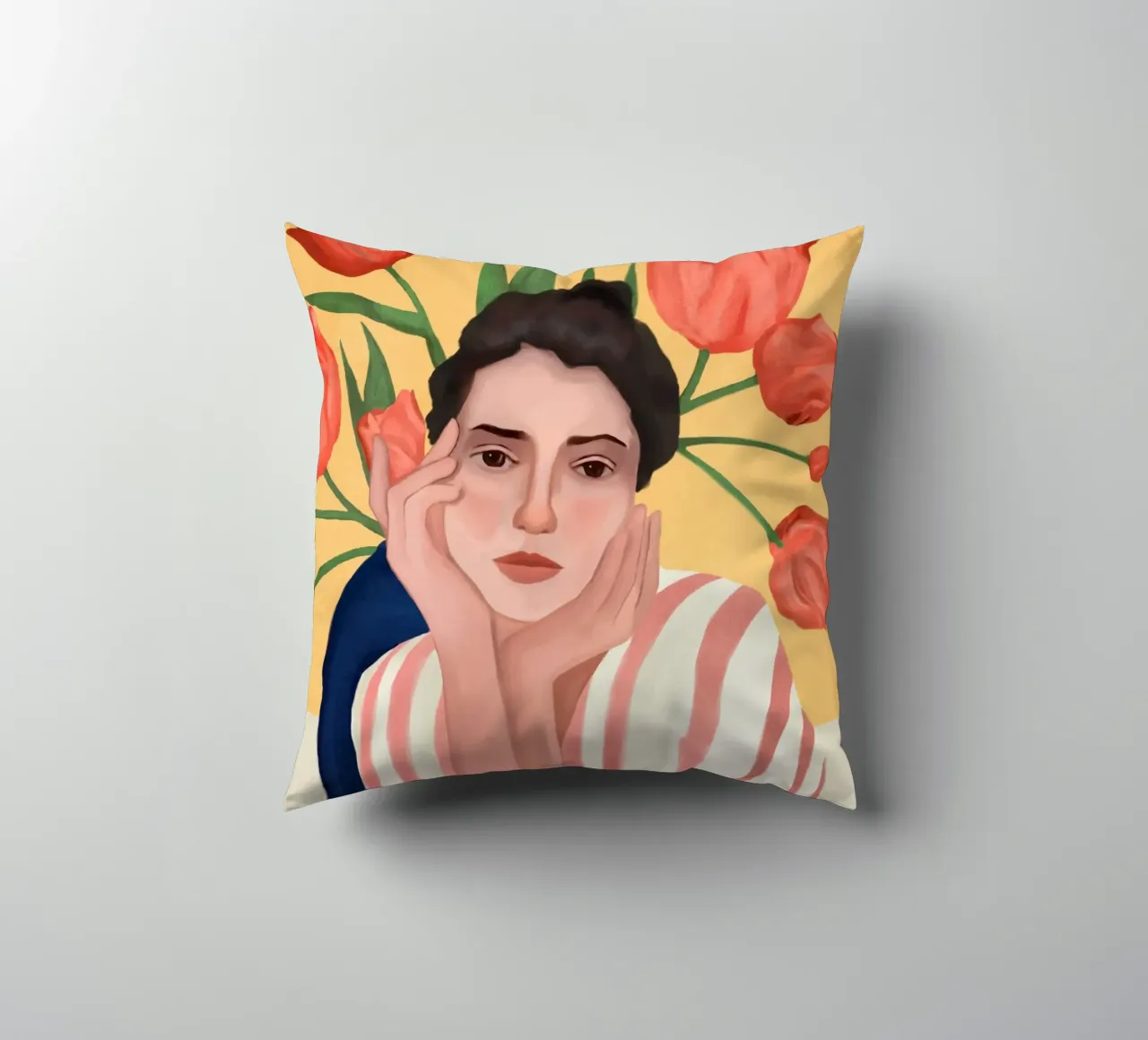 She is the Spring cuscino da cityart