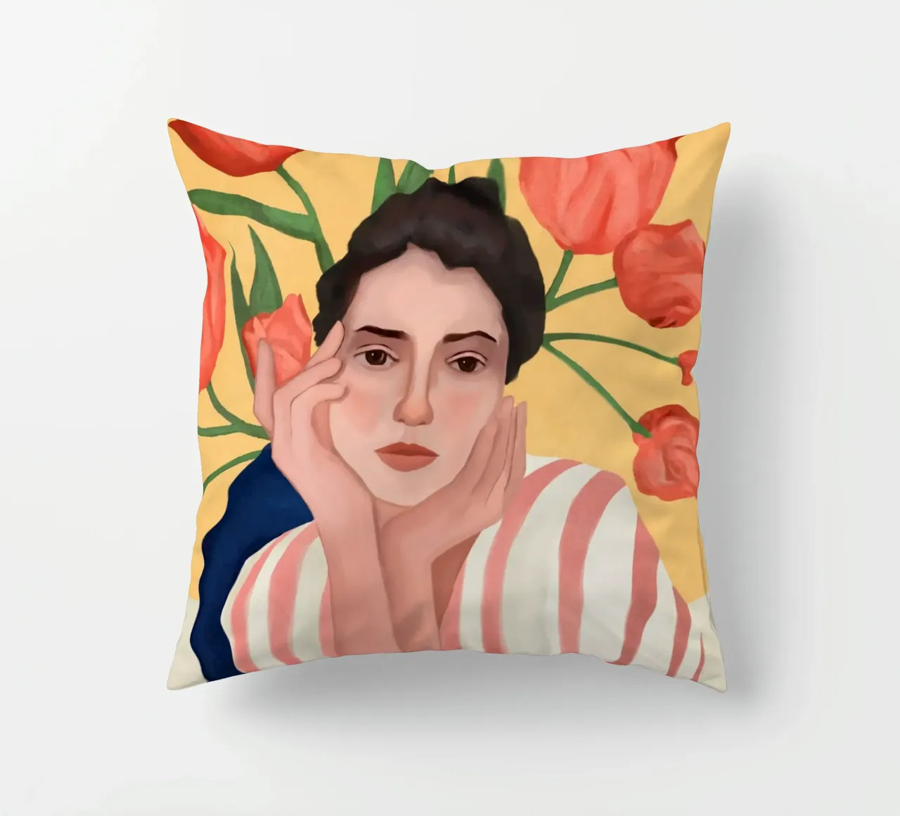 She is the Spring cuscino da cityart
