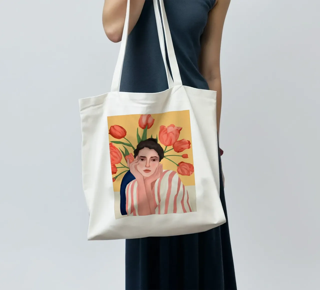 She is the Spring borsa in juta da cityart