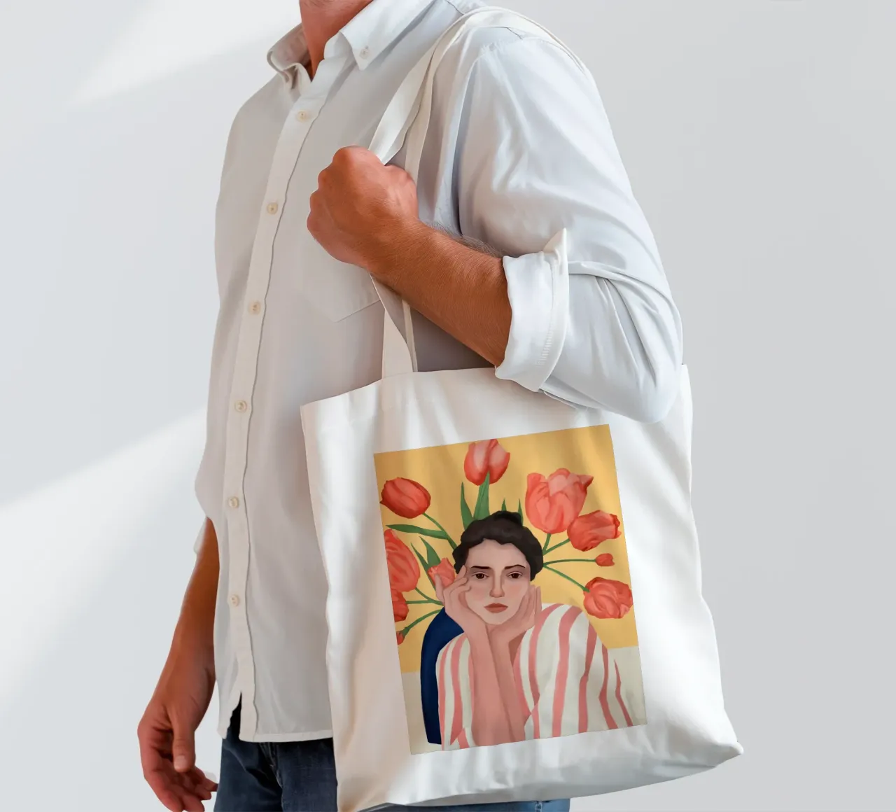 She is the Spring borsa in juta da cityart