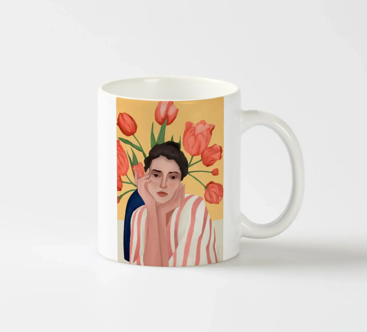 She is the Spring tazza in ceramica da cityart