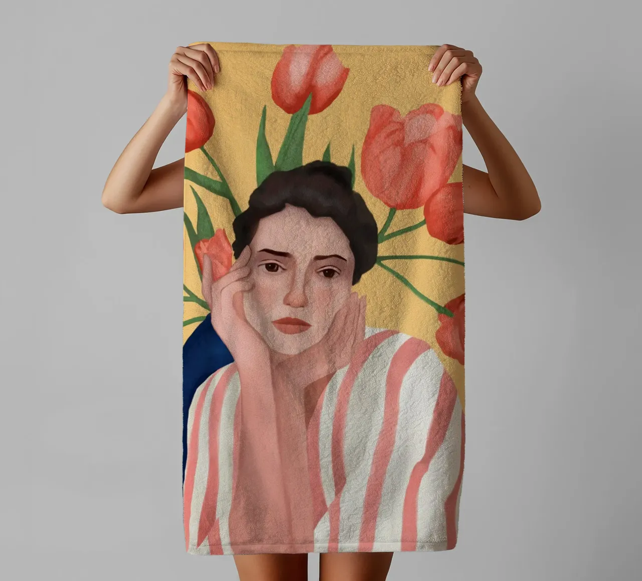 She is the Spring asciugamano da bagno da cityart