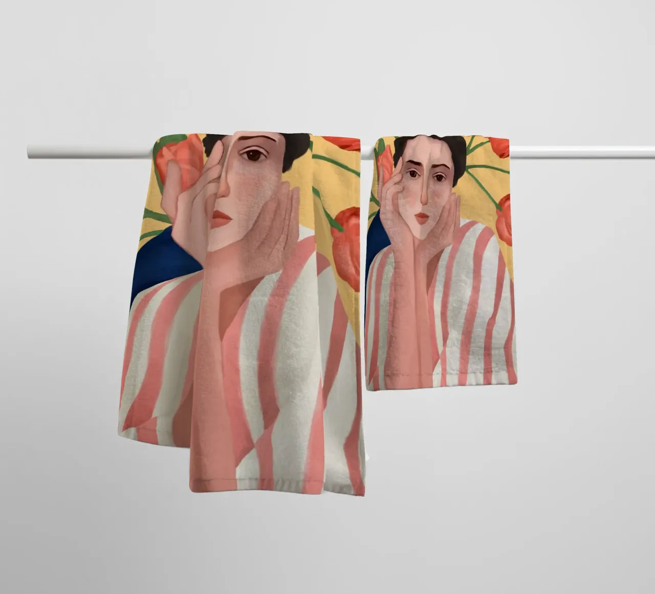 She is the Spring asciugamano da bagno da cityart