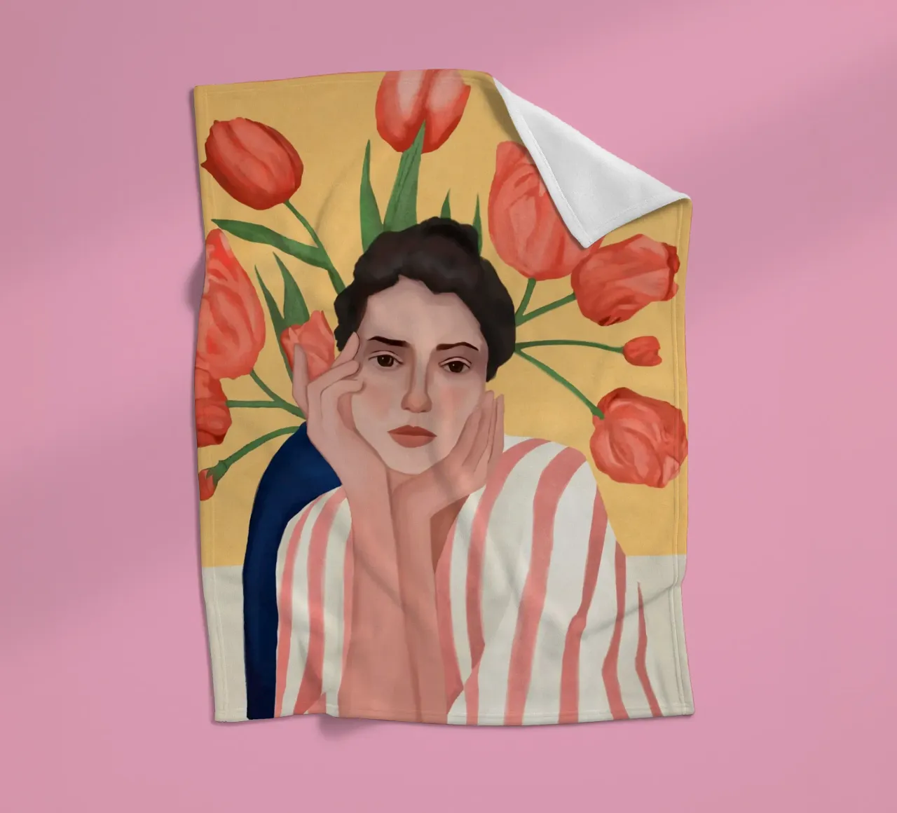 She is the Spring coperta in pile da cityart