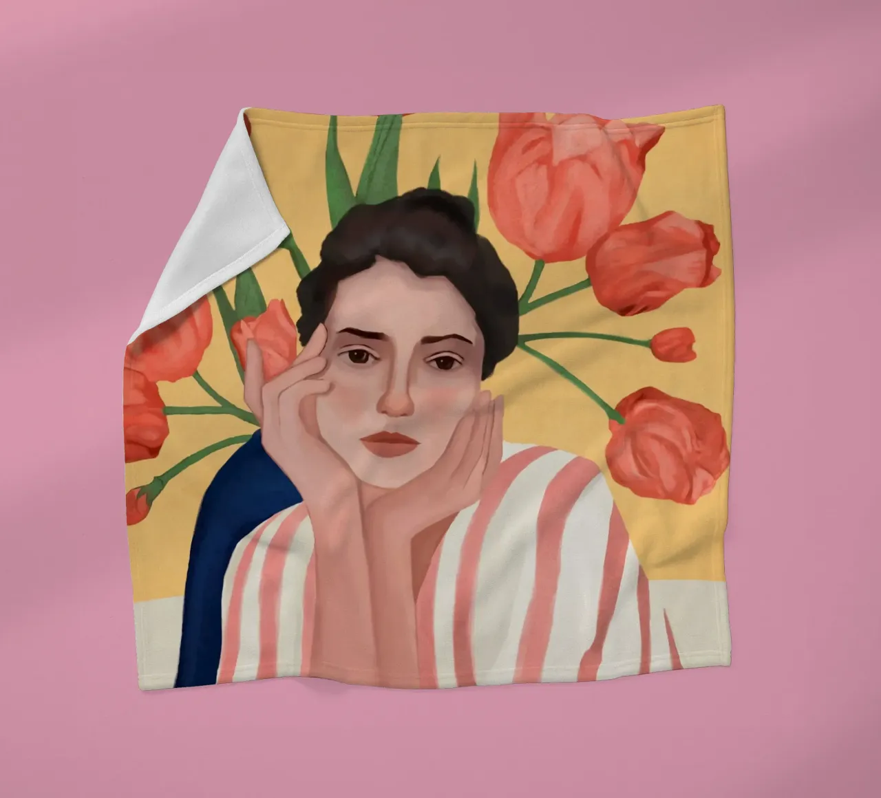 She is the Spring coperta in pile da cityart