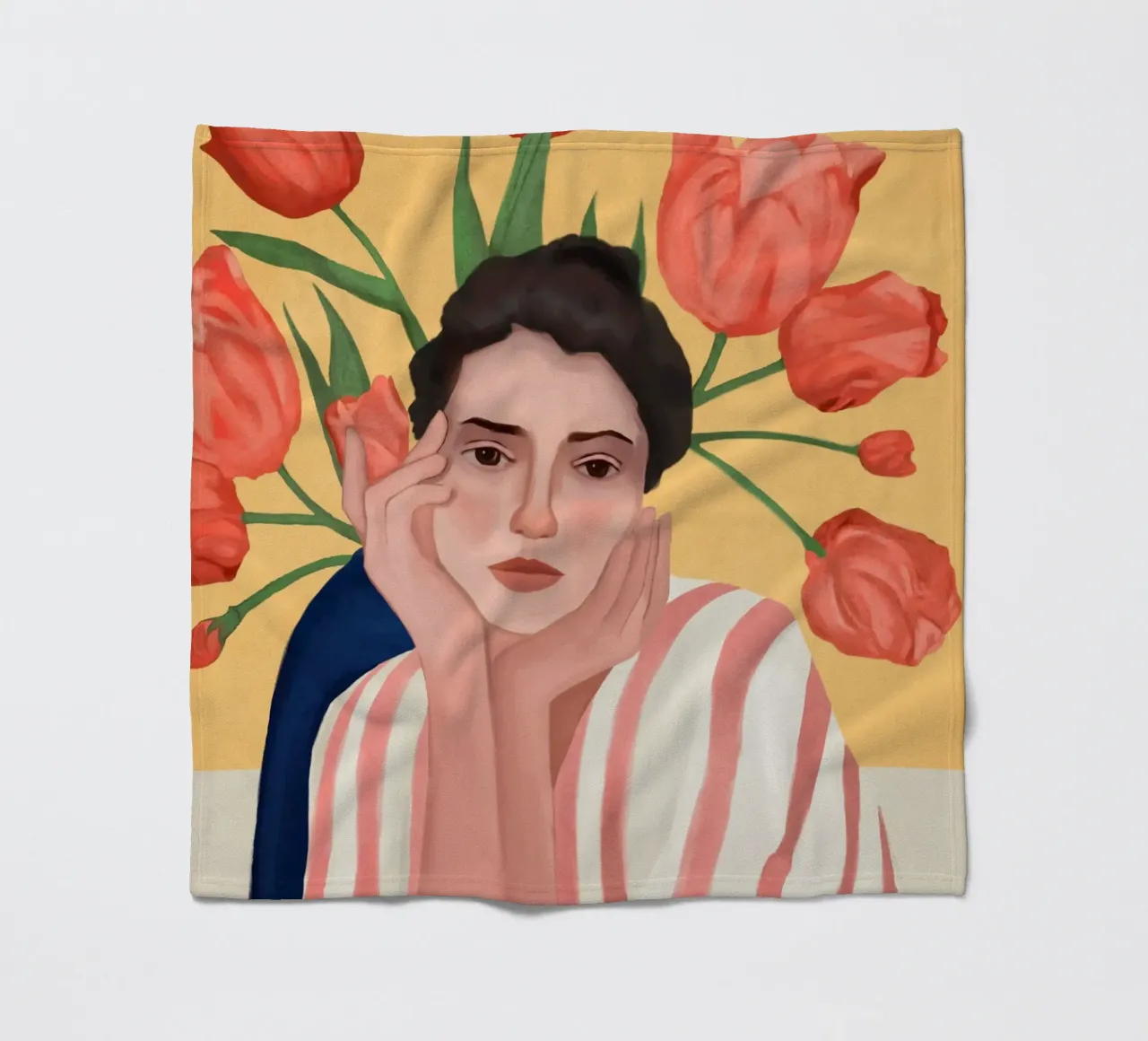 She is the Spring coperta in pile da cityart