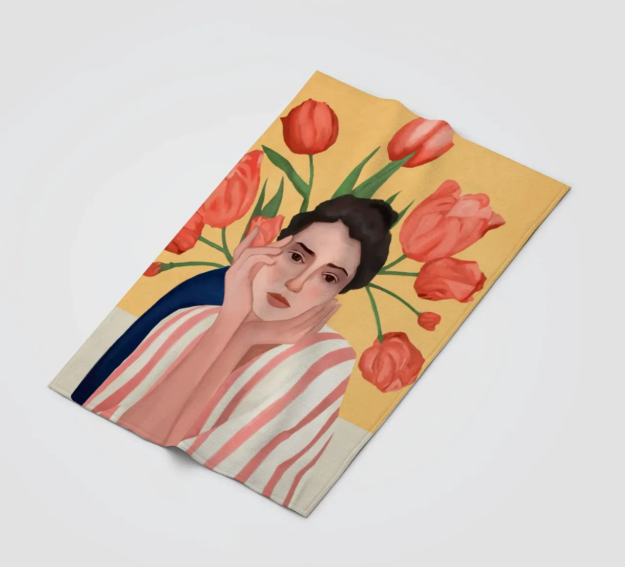 She is the Spring coperta in pile da cityart