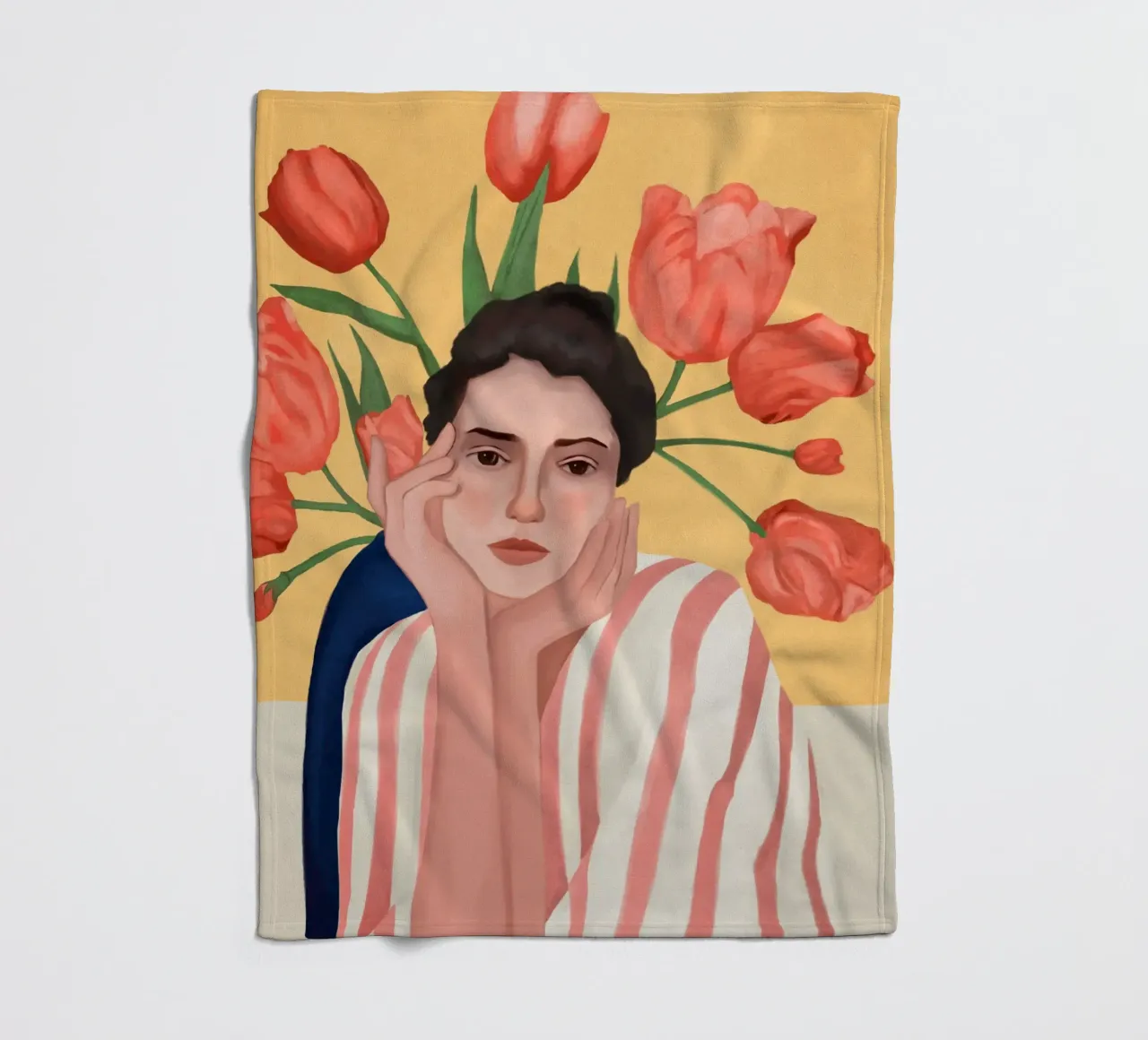 She is the Spring coperta in pile da cityart