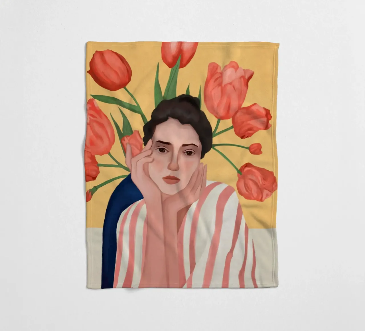 She is the Spring coperta in pile da cityart