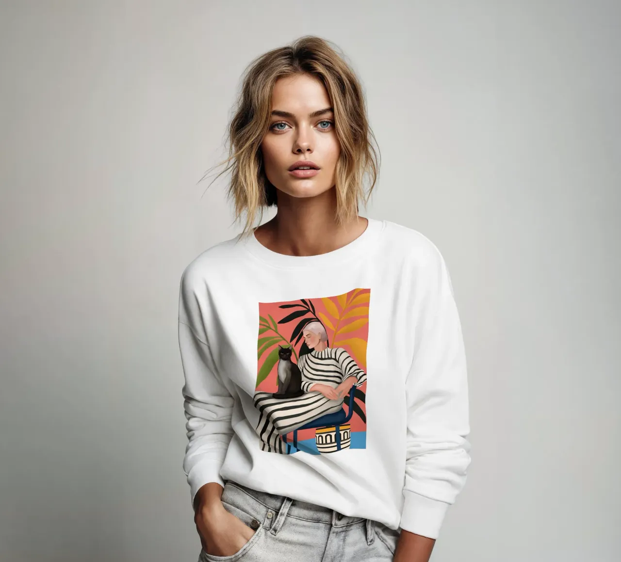 The Cat and the Calm felpa da cityart