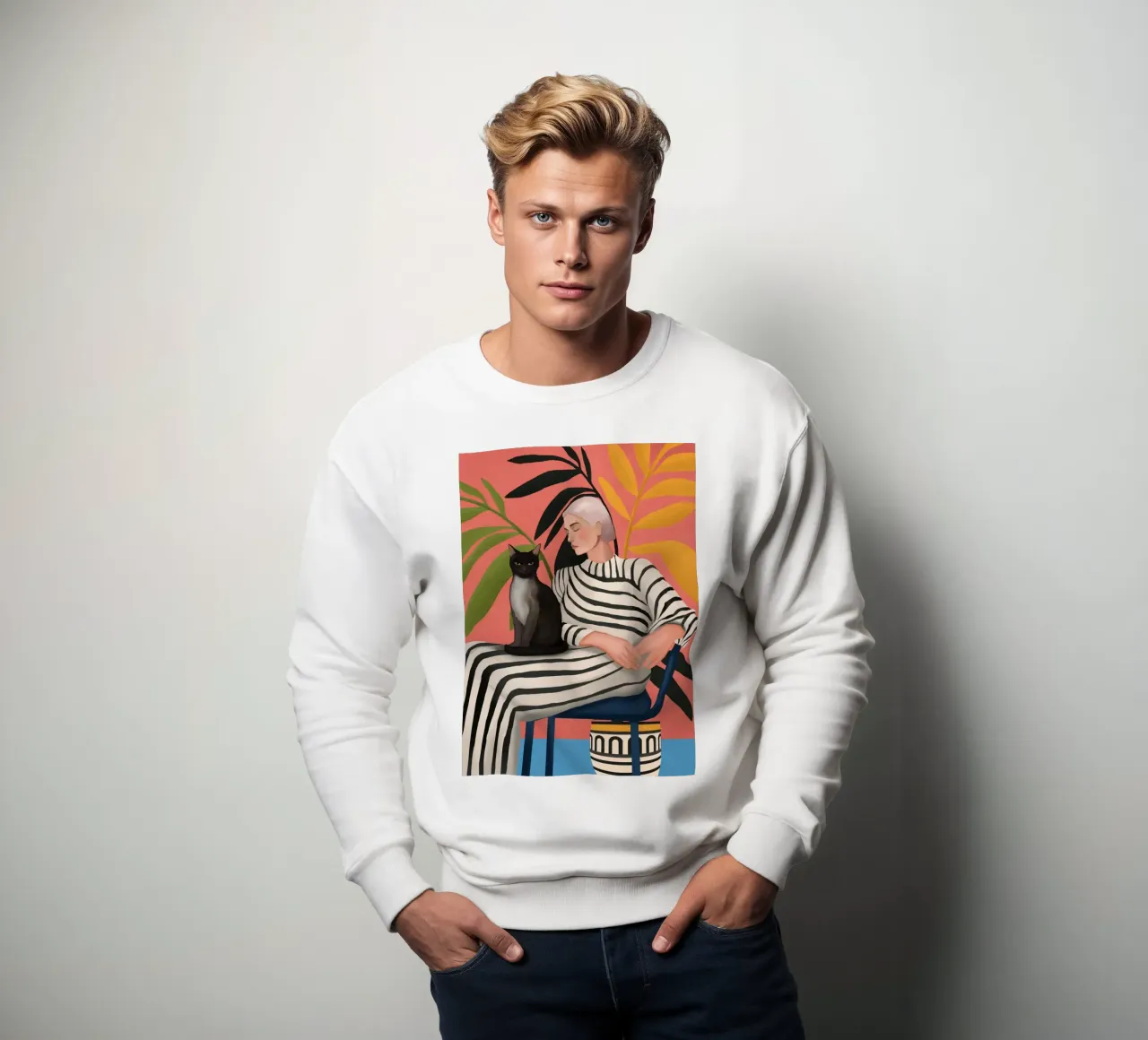 The Cat and the Calm felpa da cityart