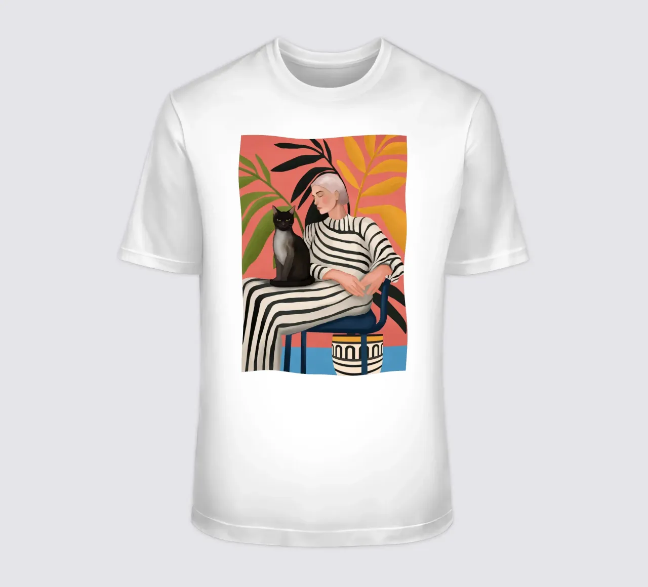 The Cat and the Calm t-shirt da cityart
