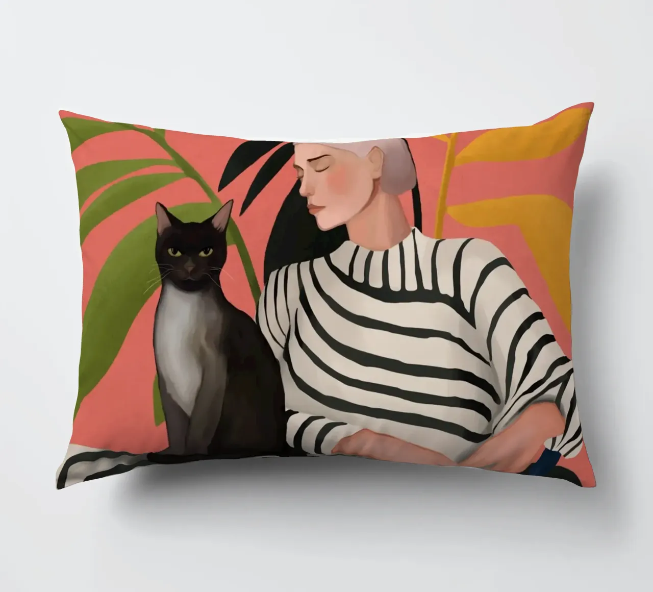 The Cat and the Calm cuscino da cityart