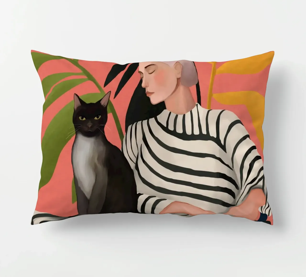 The Cat and the Calm cuscino da cityart