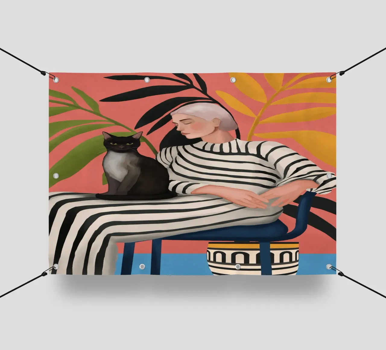 The Cat and the Calm telo in pvc da cityart