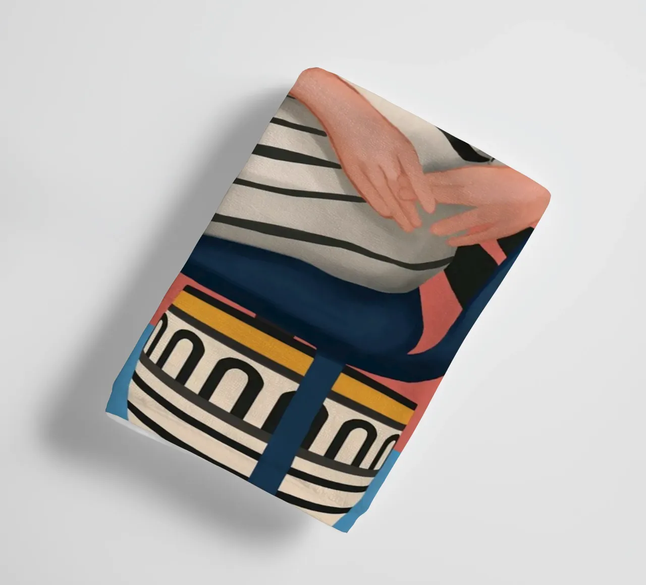 The Cat and the Calm asciugamano da bagno da cityart