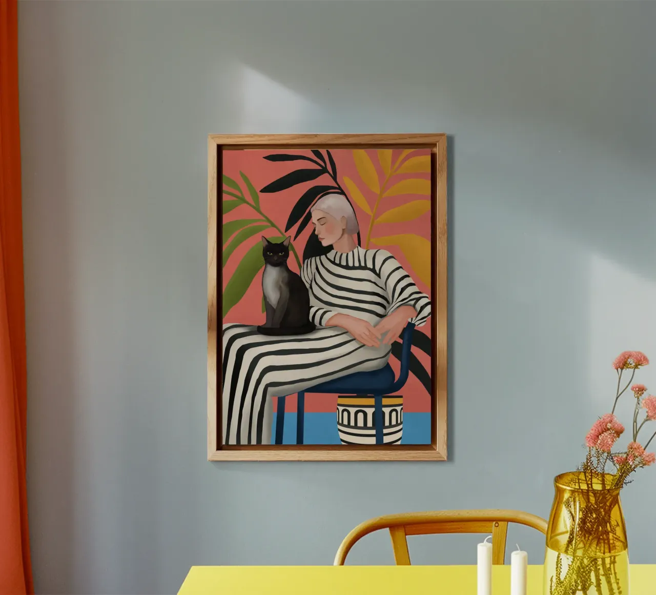 The Cat and the Calm alluminio dibond da cityart