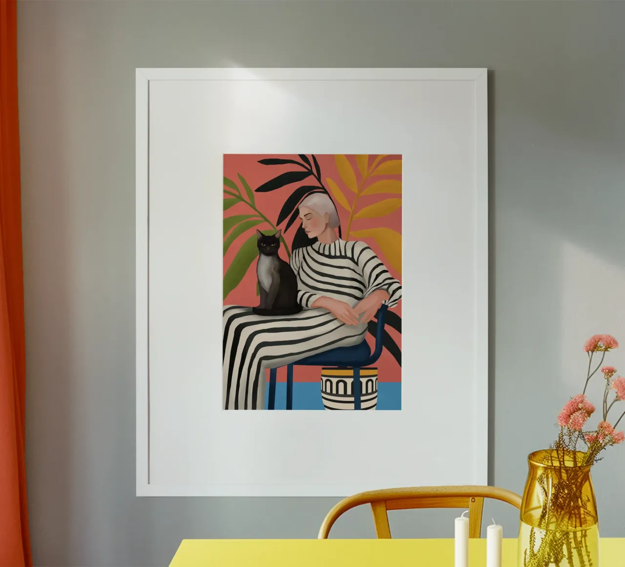 The Cat and the Calm carta hahnemühle da cityart