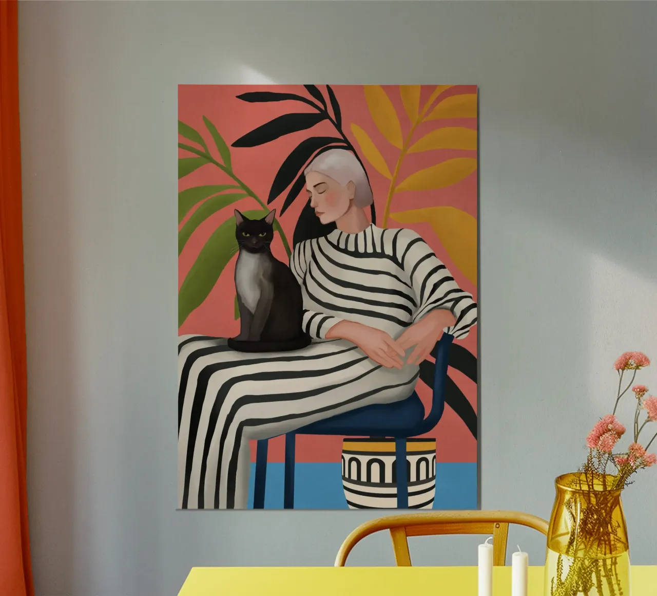 The Cat and the Calm carta hahnemühle da cityart